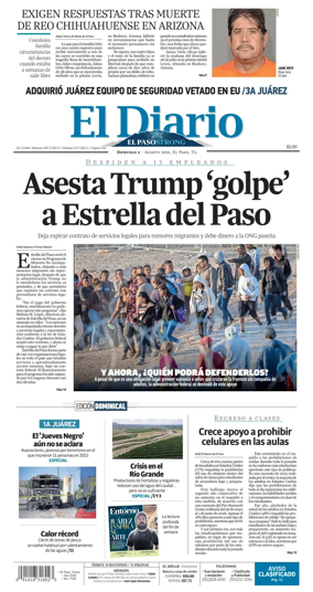 Cover of El Diario de El Paso