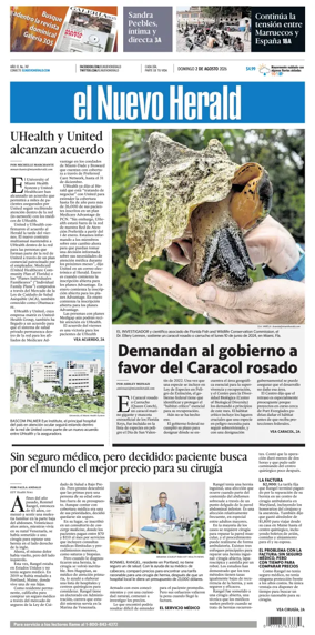 Cover of El Nuevo Herald (Sunday)
