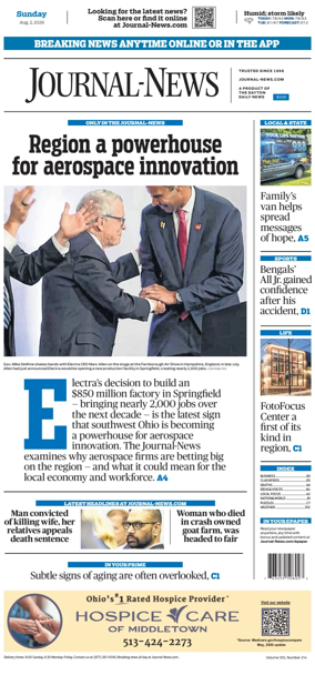 Cover of Hamilton Journal News