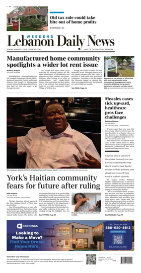 Cover of Lebanon Daily News