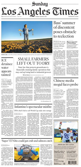 Cover of Los Angeles Times (Sunday)