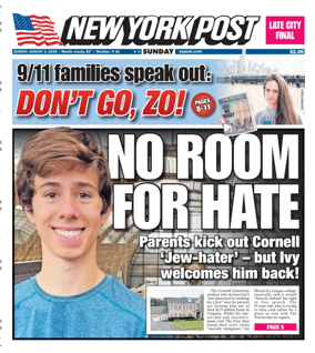 Cover of New York Post