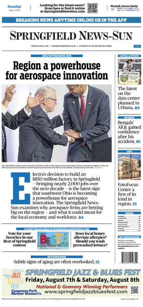 Cover of Springfield News-Sun