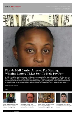Cover of Tampa Free Press