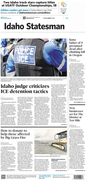 Cover of The Idaho Statesman (Sunday)