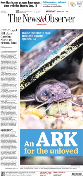 Cover of The News & Observer (Sunday)