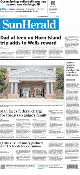 Cover of The Sun Herald (Sunday)