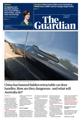Cover of The Guardian Australia