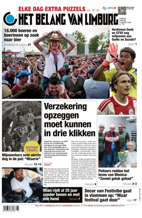 Cover of Het Belang van Limburg