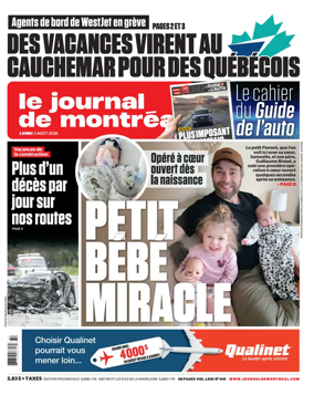 Cover of Le Journal de Montreal