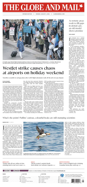 Cover of The Globe and Mail (Ontario Edition)