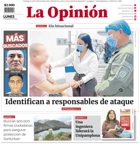 Cover of La Opinion