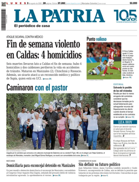 Cover of La Patria (Colombia)
