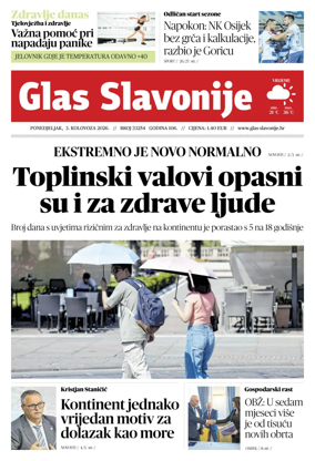 Cover of Glas Slavonije