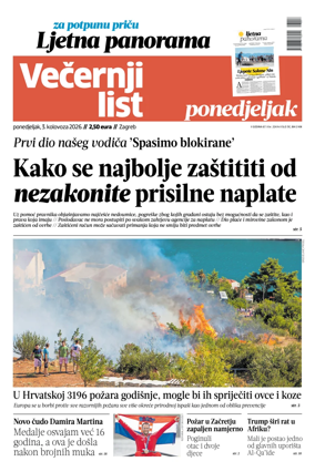 Cover of Vecernji list - Zagreb
