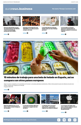 Cover of Euronews Business (Spanish) Compiled Edition
