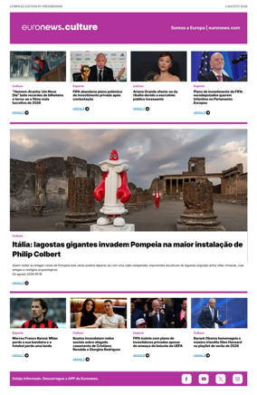 Cover of Euronews Culture and Sport (Portuguese)