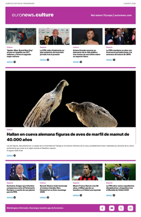 Cover of Euronews Culture and Sport (Spanish) Compiled Edition