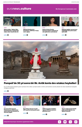 Cover of Euronews Culture and Sport (Turkish) Compiled Edition