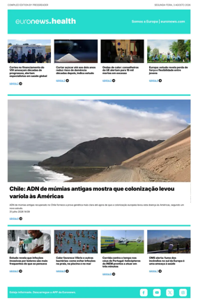 Cover of Euronews Health (Portuguese)