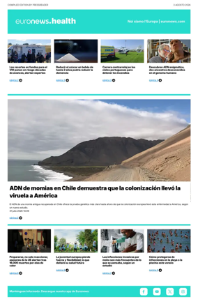 Cover of Euronews Health (Spanish) Compiled Edition