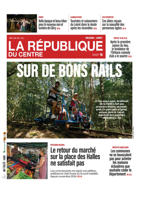 Cover of La Republique du Centre (Orleans - Loiret))