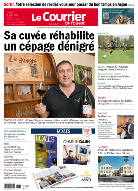 Cover of Le Courrier de l’Ouest (Saumur)