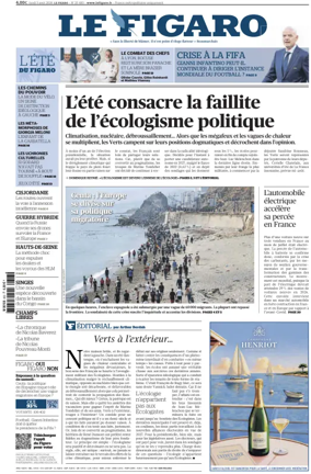 Cover of Le Figaro