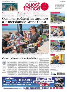 Cover of Ouest France (Mayenne)