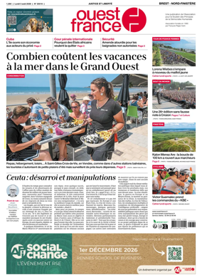 Cover of Ouest France (Nord-Finistere)
