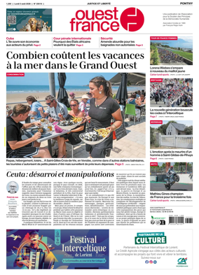 Cover of Ouest France (Pontivy)