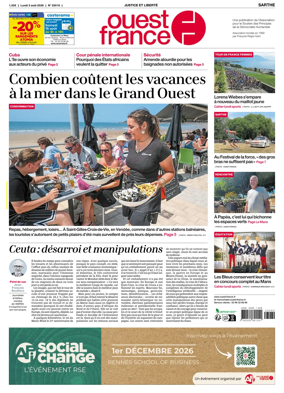 Cover of Ouest France (Sarthe)