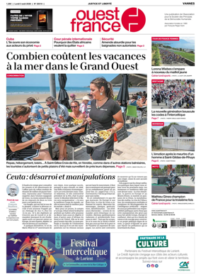 Cover of Ouest France (Vannes)