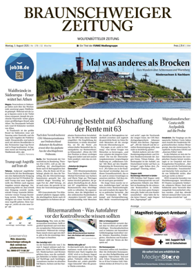 Cover of Braunschweiger Zeitung (Braunschweig)