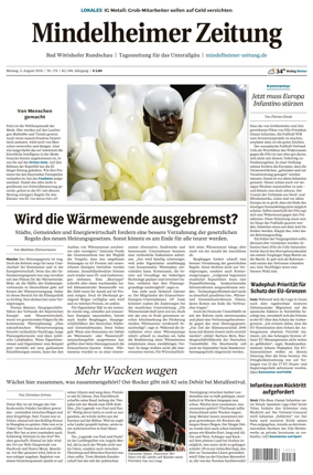 Cover of Mindelheimer Zeitung