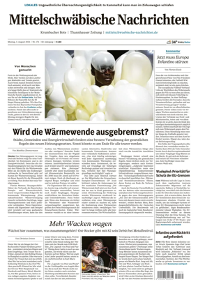 Cover of Mittelschwaebische Nachrichten