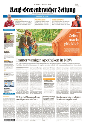 Cover of Neuss-Grevenbroicher Zeitung Neuss