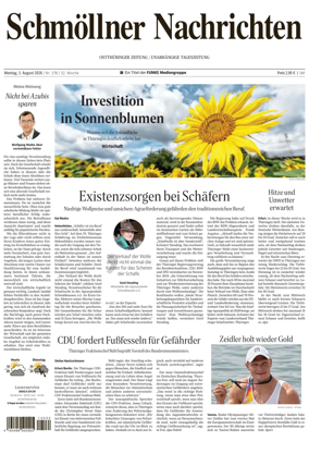 Cover of Ostthuringer Zeitung (Schmolln)