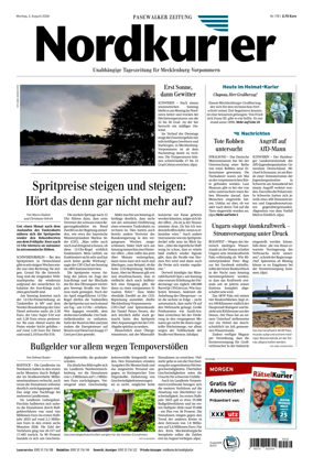 Cover of Pasewalker Zeitung