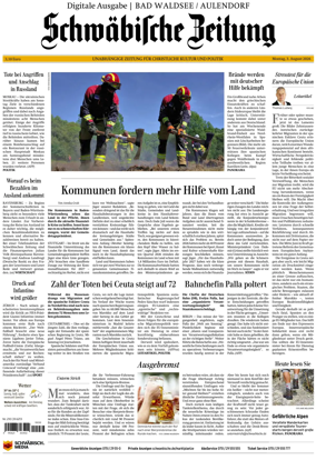 Cover of Schwabische Zeitung (Bad Waldsee / Aulendorf)