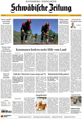 Cover of Schwabische Zeitung (Ravensburg / Weingarten)