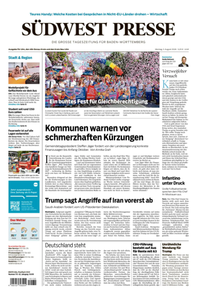 Cover of Sudwest Presse
