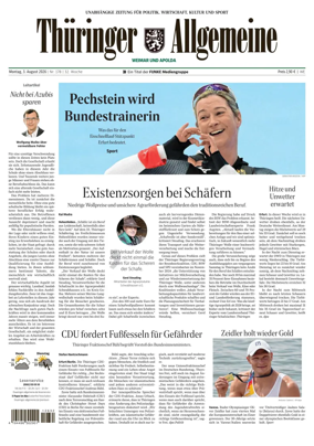Cover of Thuringer Allgemeine (Apolda)