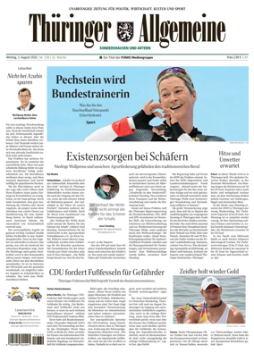 Cover of Thuringer Allgemeine (Sonderhausen und Artern)