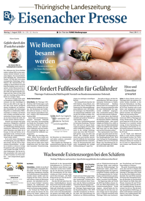 Cover of Thuringische Landeszeitung (Eisenach)