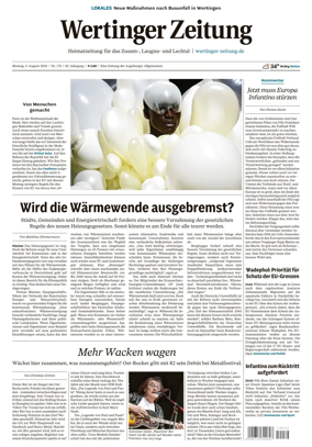 Cover of Wertinger Zeitung