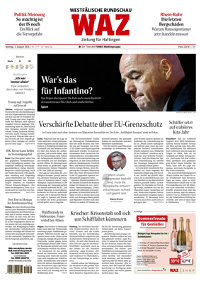 Cover of Westdeutsche Allgemeine Zeitung (Hattingen)