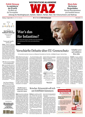 Cover of Westdeutsche Allgemeine Zeitung (Recklinghausen)