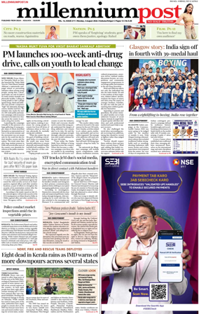 Cover of Millennium Post (Kolkata)