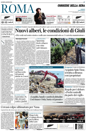 Cover of Corriere della Sera (Roma)